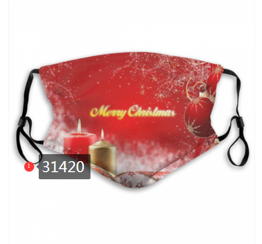 2020 Merry Christmas Dust mask with filter 3